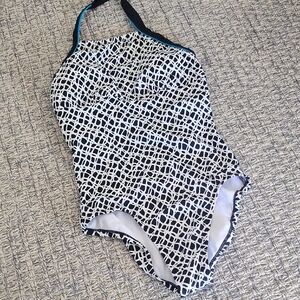 Nike Black and White One Piece Swimsuit